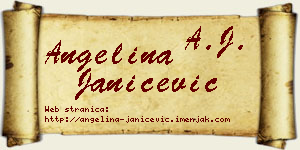 Angelina Janićević vizit kartica